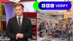 BBC Verify analyses footage from Gaza strikes