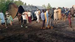 Majia tanker crash: Fire kills 147 people in Nigeria searching for fuel after accident