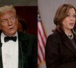 Watch: Trump and Harris trade charity dinner barbs