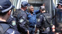 Aboriginal protester arrested during King Charles’s Sydney tour