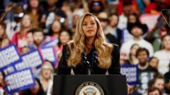 Beyoncé urges Americans to support Kamala Harris